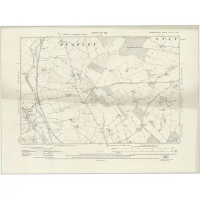 1923 Map of Warwickshire XXXVIII.SW, 1926 Print