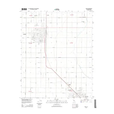 2015 Map of Wasco, 2015 Print
