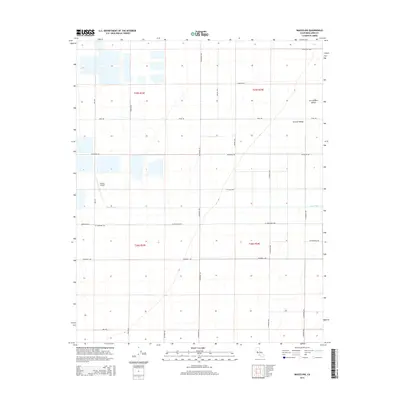2015 Map of Wasco NW, 2015 Print