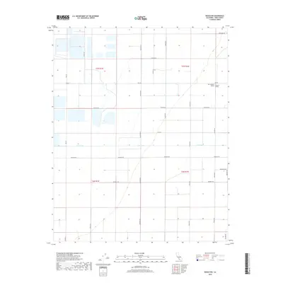 2018 Map of Wasco NW, 2018 Print