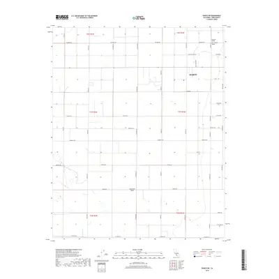 2018 Map of Wasco SW, 2018 Print
