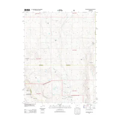 2013 Map of Washboard Rock, 2013 Print
