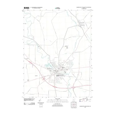2010 Map of Washington Court House, 2010 Print