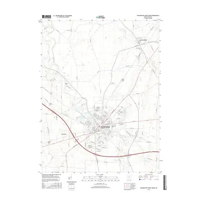 2016 Map of Washington Court House, 2016 Print