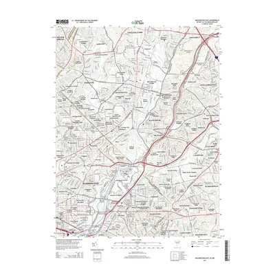 2014 Map of Washington East, 2014 Print