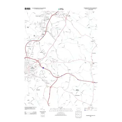 2013 Map of Washington East, 2013 Print