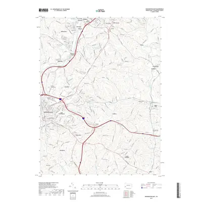 2019 Map of Washington East, 2019 Print