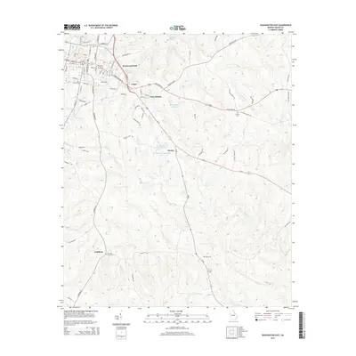2014 Map of Washington East, 2014 Print