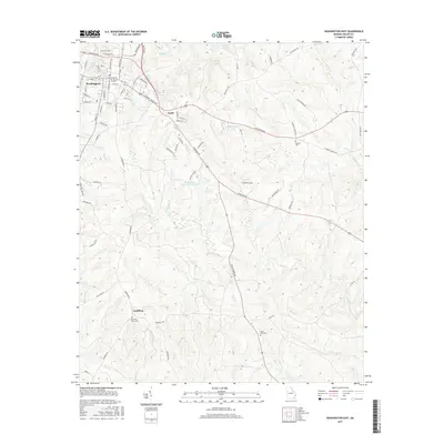 2017 Map of Washington East, 2017 Print