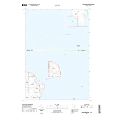 2018 Map of Washington Island NE, 2018 Print