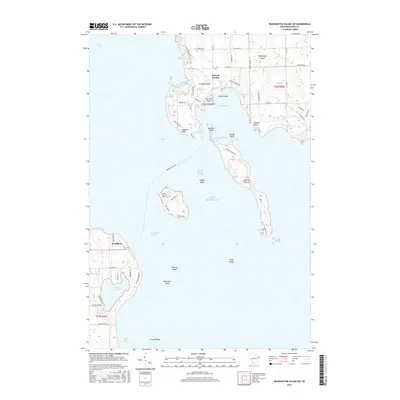2016 Map of Washington Island SW, 2016 Print