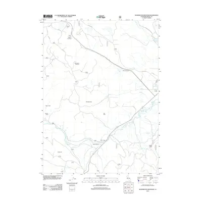 2012 Map of Washington Mountain, 2012 Print