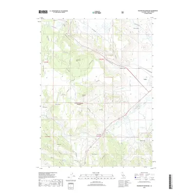 2018 Map of Washington Mountain, 2018 Print