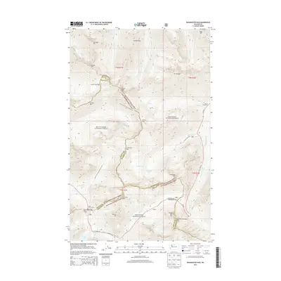 2014 Map of Washington Pass, 2014 Print