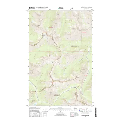 2017 Map of Washington Pass, 2017 Print