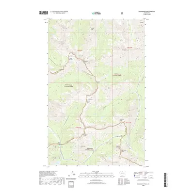 2020 Map of Washington Pass, 2020 Print
