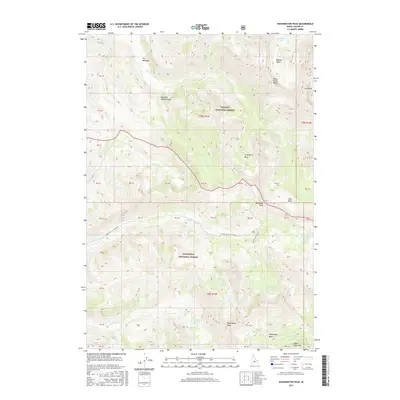 2017 Map of Washington Peak, 2017 Print
