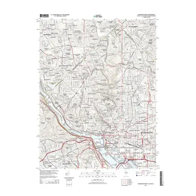 2014 Map of Washington West, 2014 Print