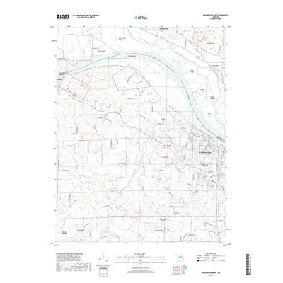 2017 Map of Washington West, 2017 Print
