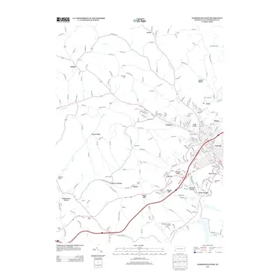 2013 Map of Washington West, 2013 Print