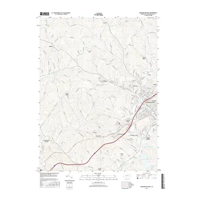 2016 Map of Washington West, 2016 Print
