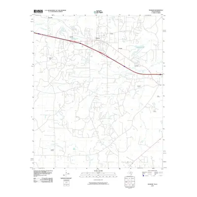 2010 Map of Waskom, 2010 Print