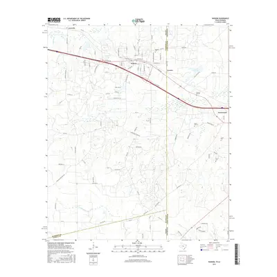 2016 Map of Waskom, 2016 Print