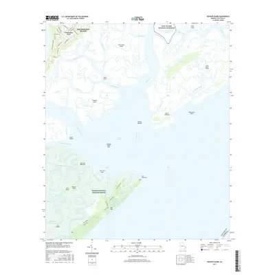 2017 Map of Wassaw Sound, 2017 Print
