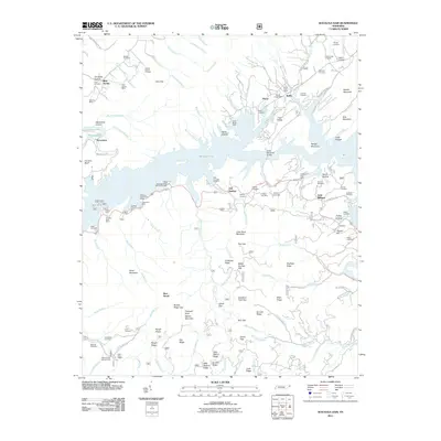 2011 Map of Watauga Dam, 2011 Print