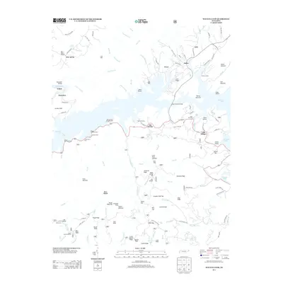 2013 Map of Watauga Dam, 2013 Print