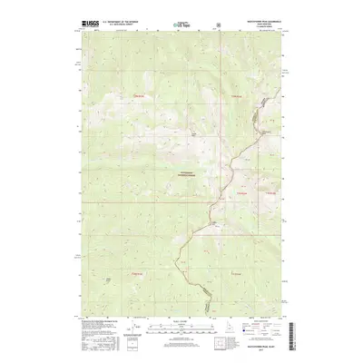 2017 Map of Watchtower Peak, 2017 Print