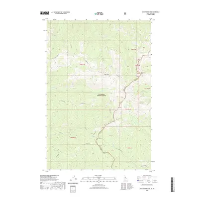 2020 Map of Watchtower Peak, 2020 Print