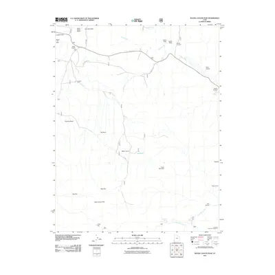 2011 Map of Water Canyon Peak, 2011 Print