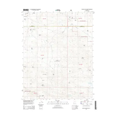 2014 Map of Water Canyon Peak, 2014 Print