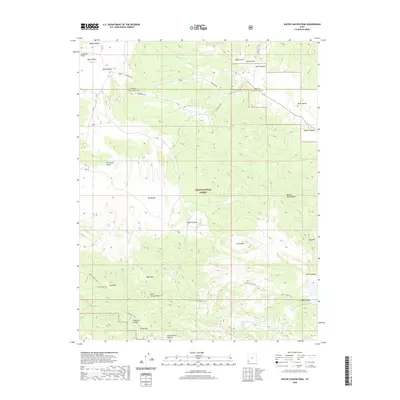 2020 Map of Water Canyon Peak, 2020 Print