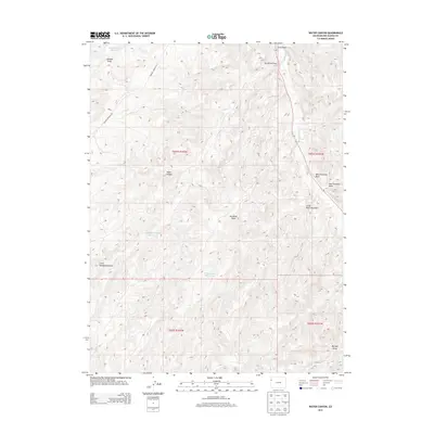 2013 Map of Water Canyon, 2013 Print