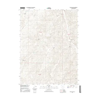 2016 Map of Water Canyon, 2016 Print