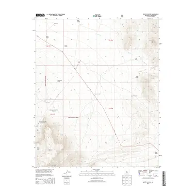 2013 Map of Water Canyon, 2013 Print