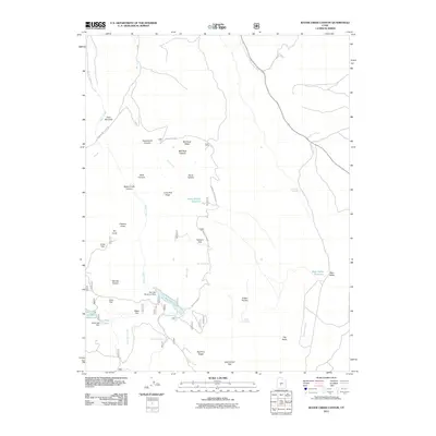 2011 Map of Water Creek Canyon, 2011 Print