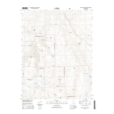 2014 Map of Water Creek Canyon, 2014 Print