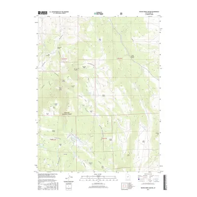 2017 Map of Water Creek Canyon, 2017 Print