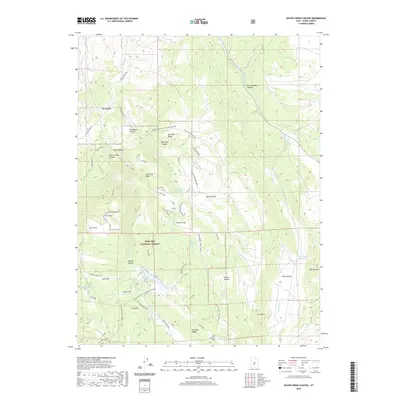 2020 Map of Water Creek Canyon, 2020 Print