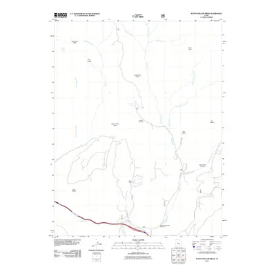 2011 Map of Water Hollow Ridge, 2011 Print