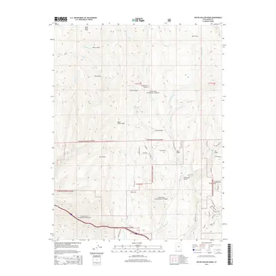 2014 Map of Water Hollow Ridge, 2014 Print