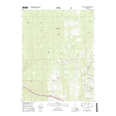2017 Map of Water Hollow Ridge, 2017 Print