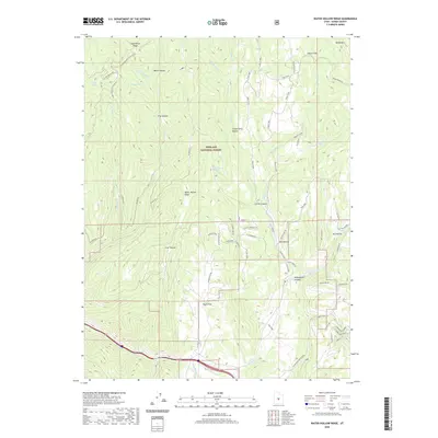 2020 Map of Water Hollow Ridge, 2020 Print