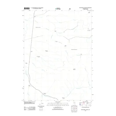 2012 Map of Water Pipe Canyon, 2012 Print