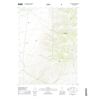 2018 Map of Water Pipe Canyon, 2018 Print