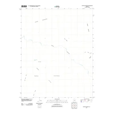 2011 Map of Water Pockets, 2011 Print