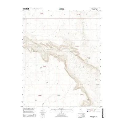 2014 Map of Water Pockets, 2014 Print